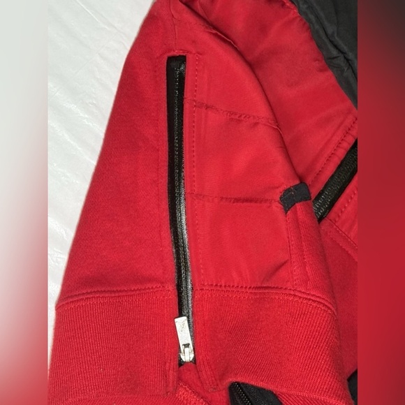 Boy's Air Jordan Jackets Red Logo Coat & Turquoise Zip Hoodie Size XS 4 Lot Of 2 - Picture 7 of 12